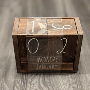 Rae Dunn Block Calendar